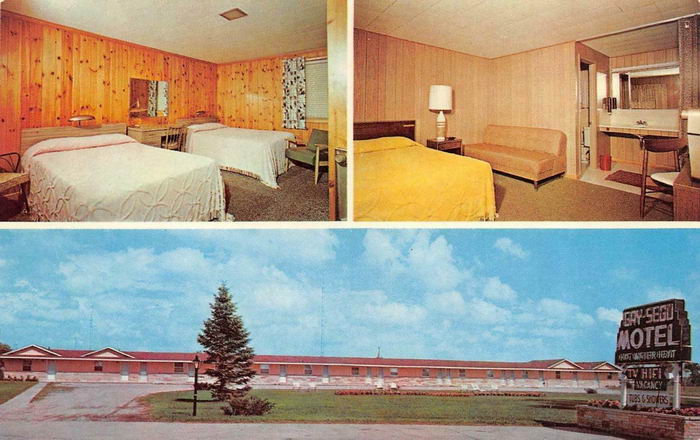 Gay-Sego Motel (Royal Crest Motel) - Old Postcard Photo (newer photo)